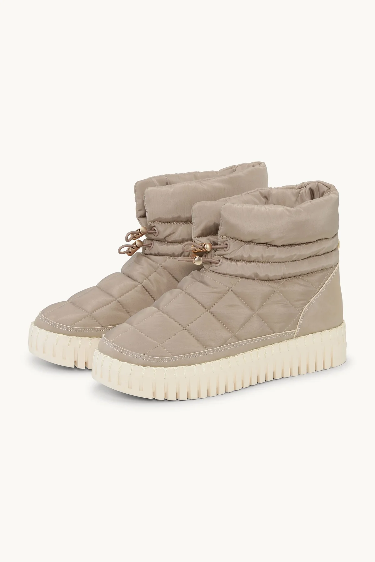 TULIP 6082 Quilted Winter Boot | Wheat Pearled Ivory