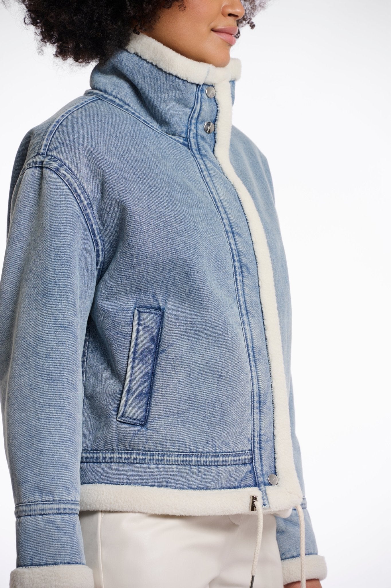Beck Denim Sherpa Lined Jacket