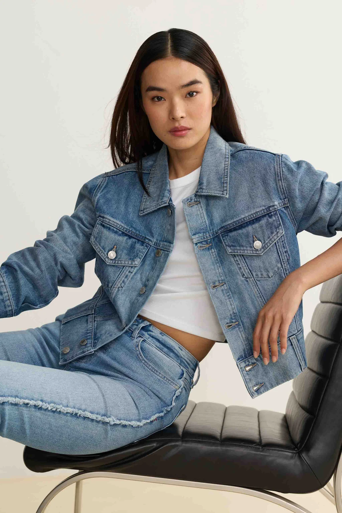 KPB Cropped Denim Jacket | Bambino