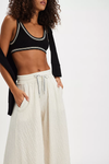 Wait A Minute Wide Leg | Oatmeal Heather Combo