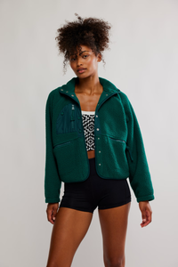Hit The Slopes Fleece Jacket | Evergreen