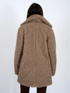 Poodle Sherpa Jacket in Taupe