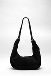 Roma Suede Tote Bag in Black
