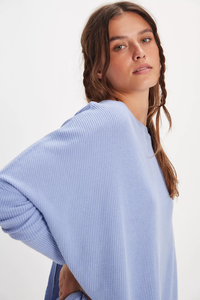 Latte Blues Solid Thermal in Dawn Breeze