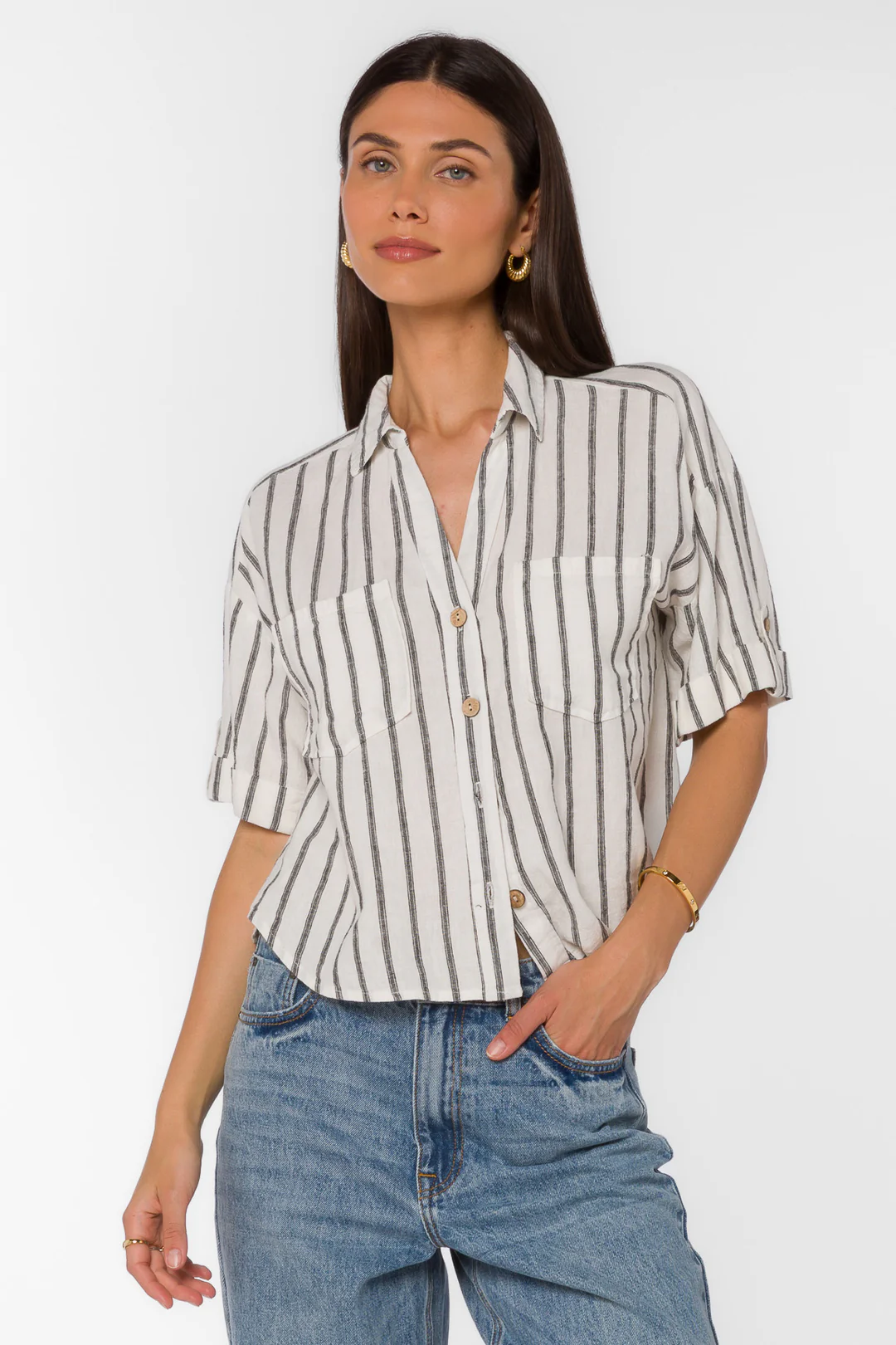 Brandon Black Stripe Shirt