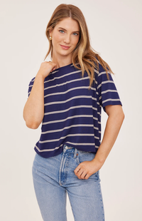Jaxson T-Shirt | Navy Stripe
