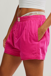Day To Day Solid Boxer | Pink Peacock