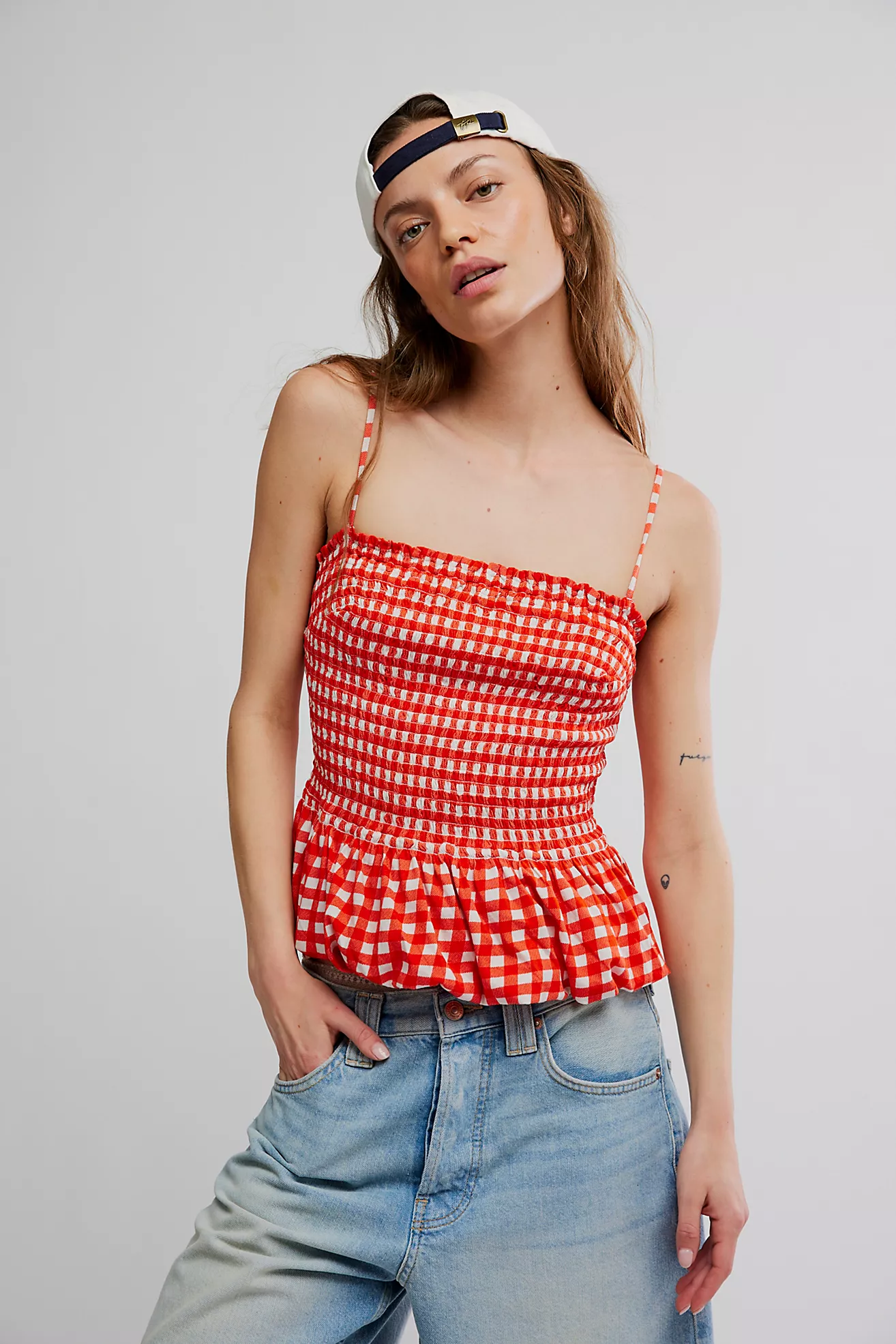 Sundance Tank | Red Gingham Combo