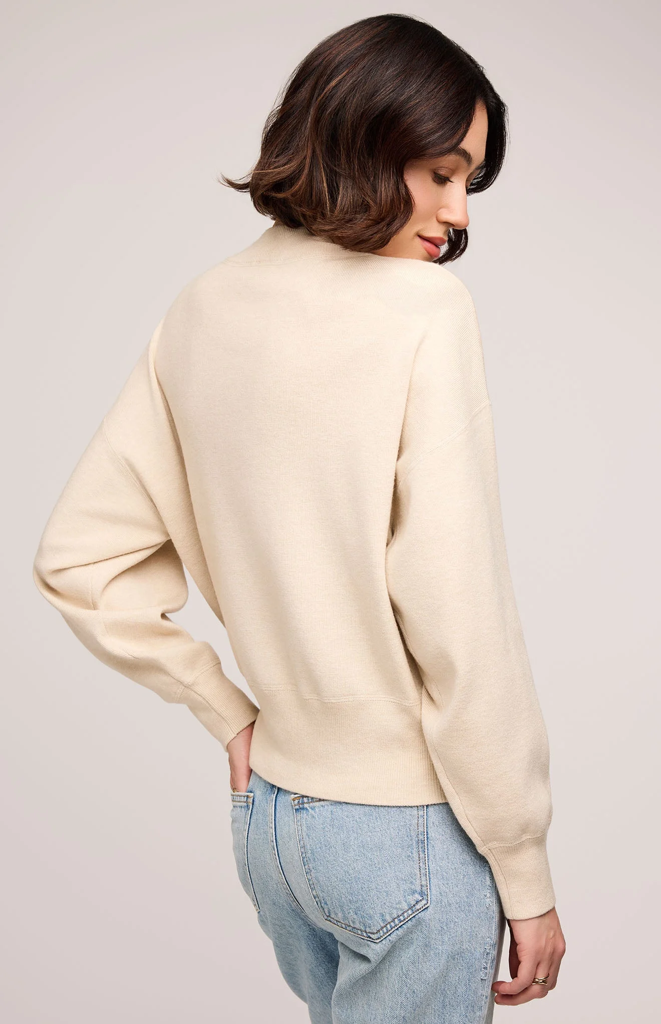 Alfie Sweater in Heather Oat