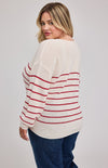 Tucker Sweater in Red Stripe