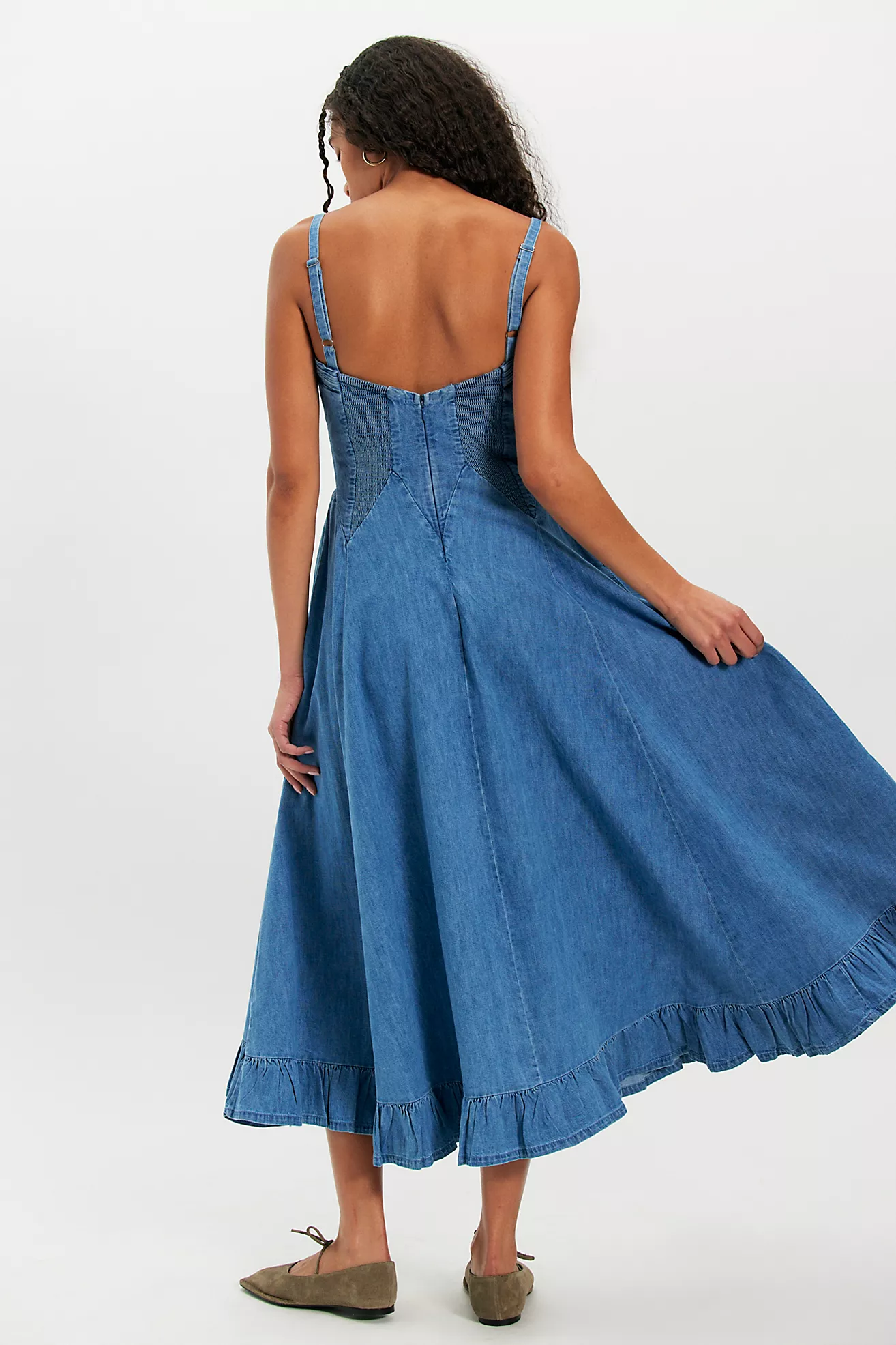 Another Season Denim Midi Dress | Boardwalk Blue