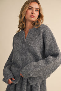 Sabrina Sweater Set in Charcoal