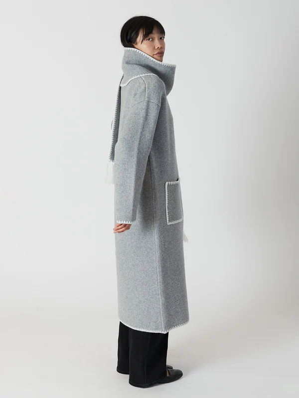 Delany Whip Stitch Coat + Scarf