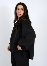 Lucina Ottoman Soft Knit Sweater | Black