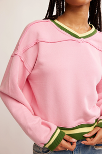 Rio Sweatshirt In Pinky Promise Combo