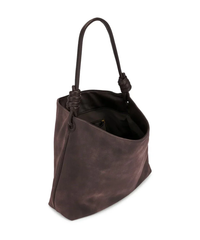 Chatham Began Suede Tote | Chocolate