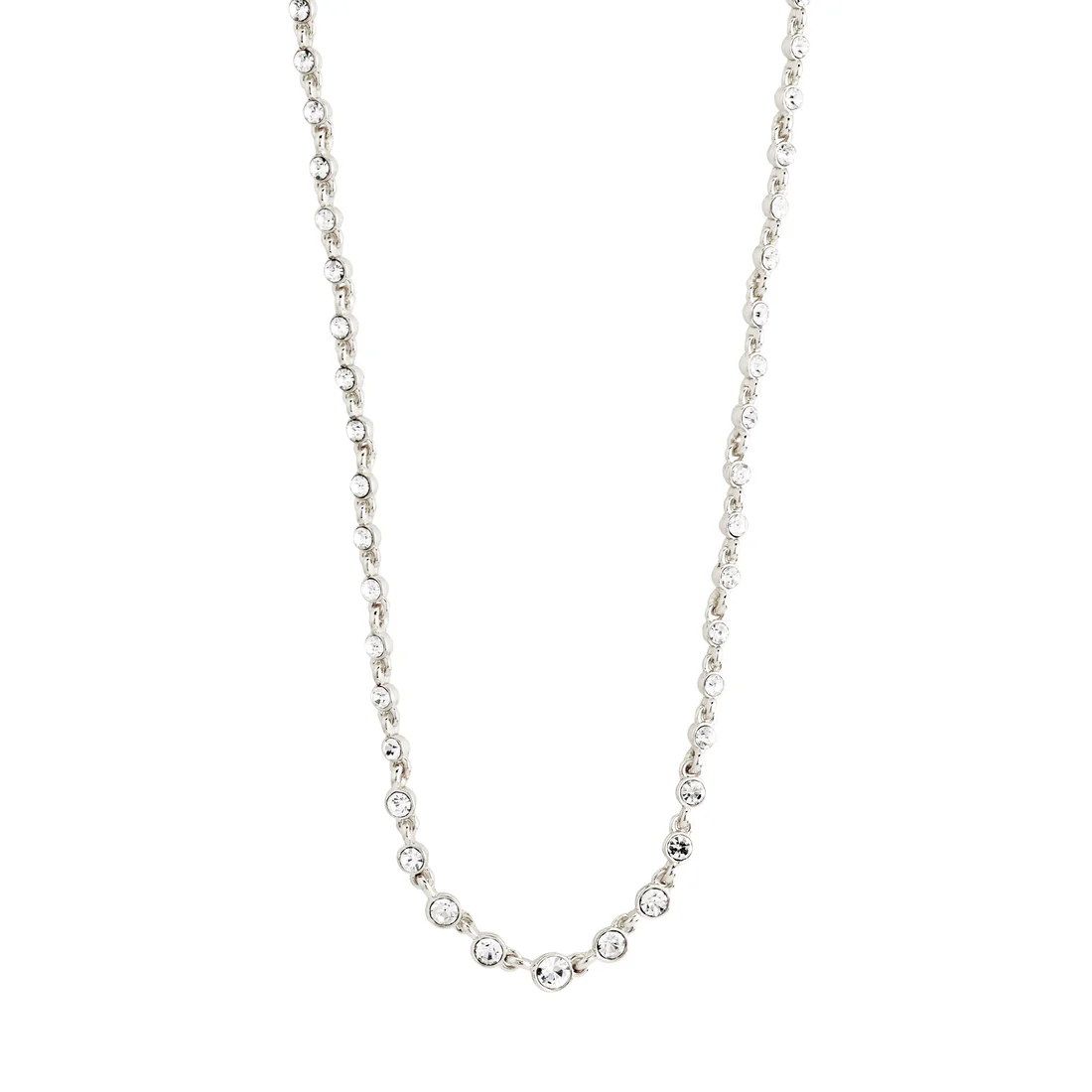 IMOGENE CRYSTAL NECKLACE | SILVER