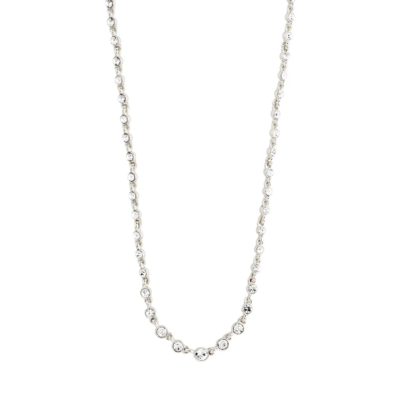 IMOGENE CRYSTAL NECKLACE | SILVER
