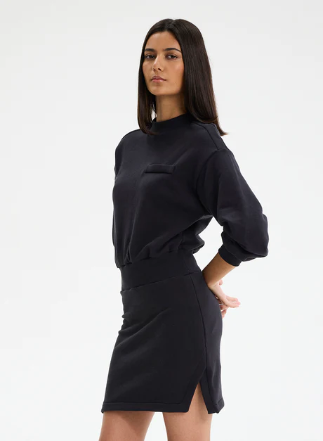 Helen- Sweatshirt Dress In Black