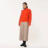 Cody Sweater in Pumpkin Red