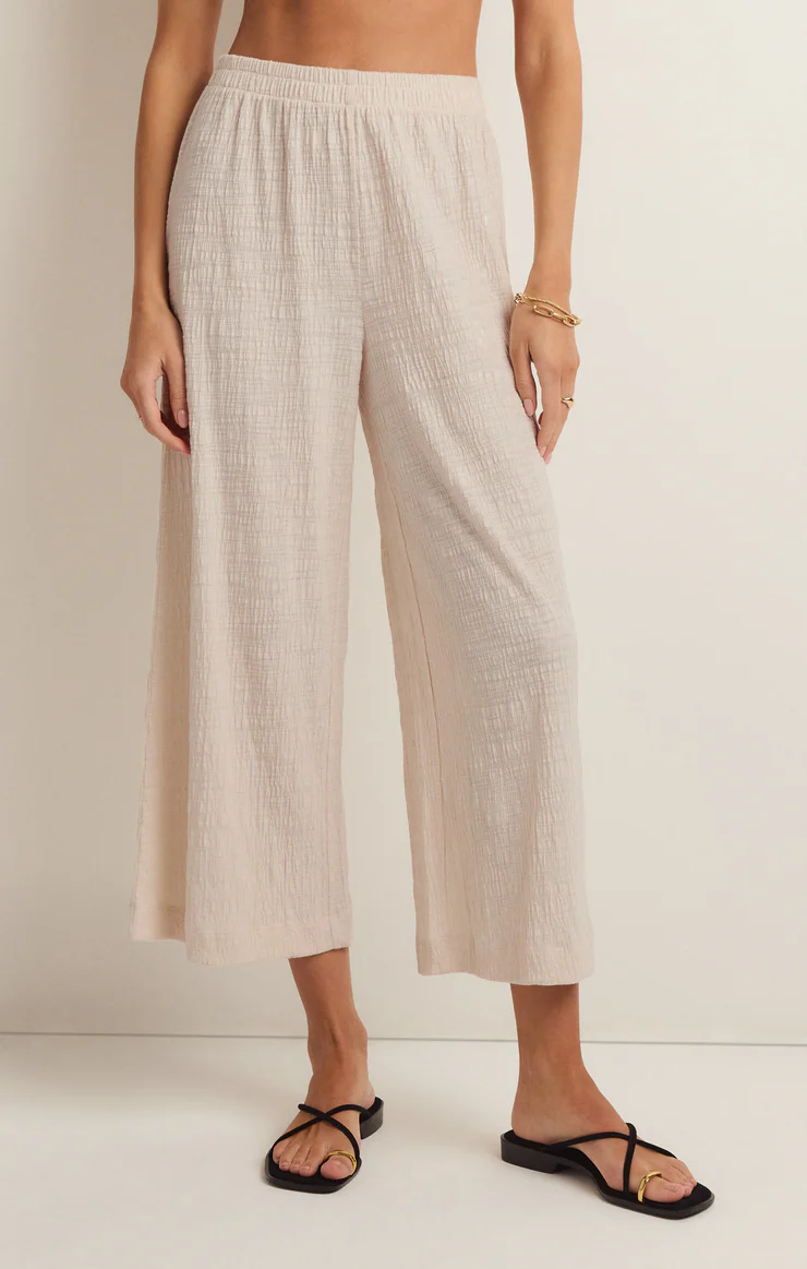 Scout Textured Slub Pant In Whisper White