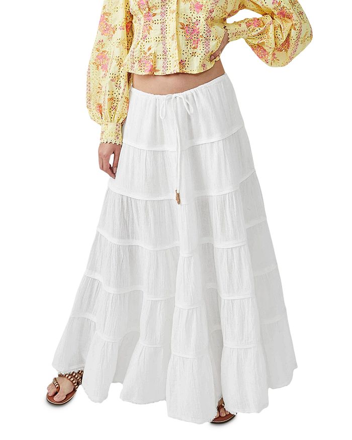 Simply Smitten Maxi Skirt in Ivory