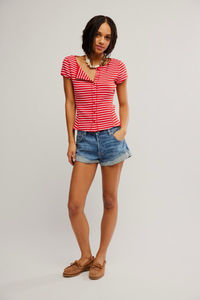 Most Wanted Cardi | Red|White Stripe