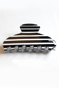 Jumbo Stripe Oval Claw Clip