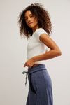Wait a Minute Baby Tee | Oatmeal