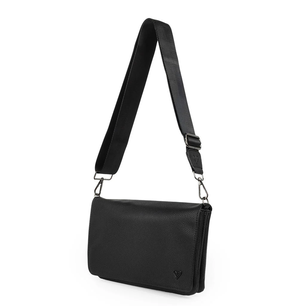 Ritson Vegan Leather Crossbody | Black