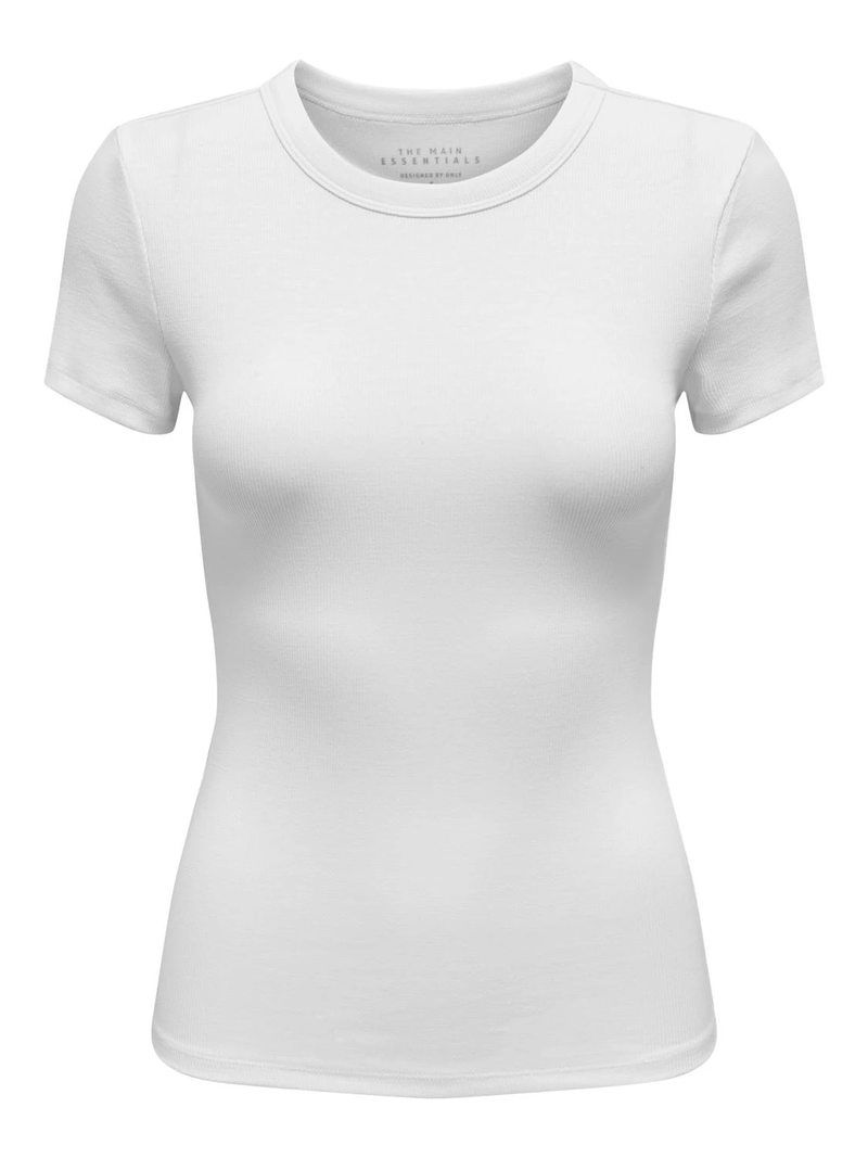 O-Neck Tee In White