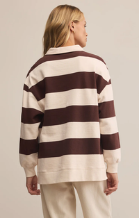 Rugby Henley Fleece Pullover in Sandalwood