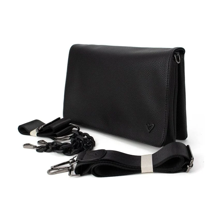 Ritson Vegan Leather Crossbody | Black