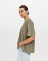 The Boxy Tee In Olive