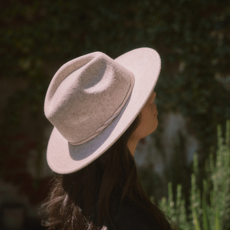 Kleio Wool Fedora in Pebble