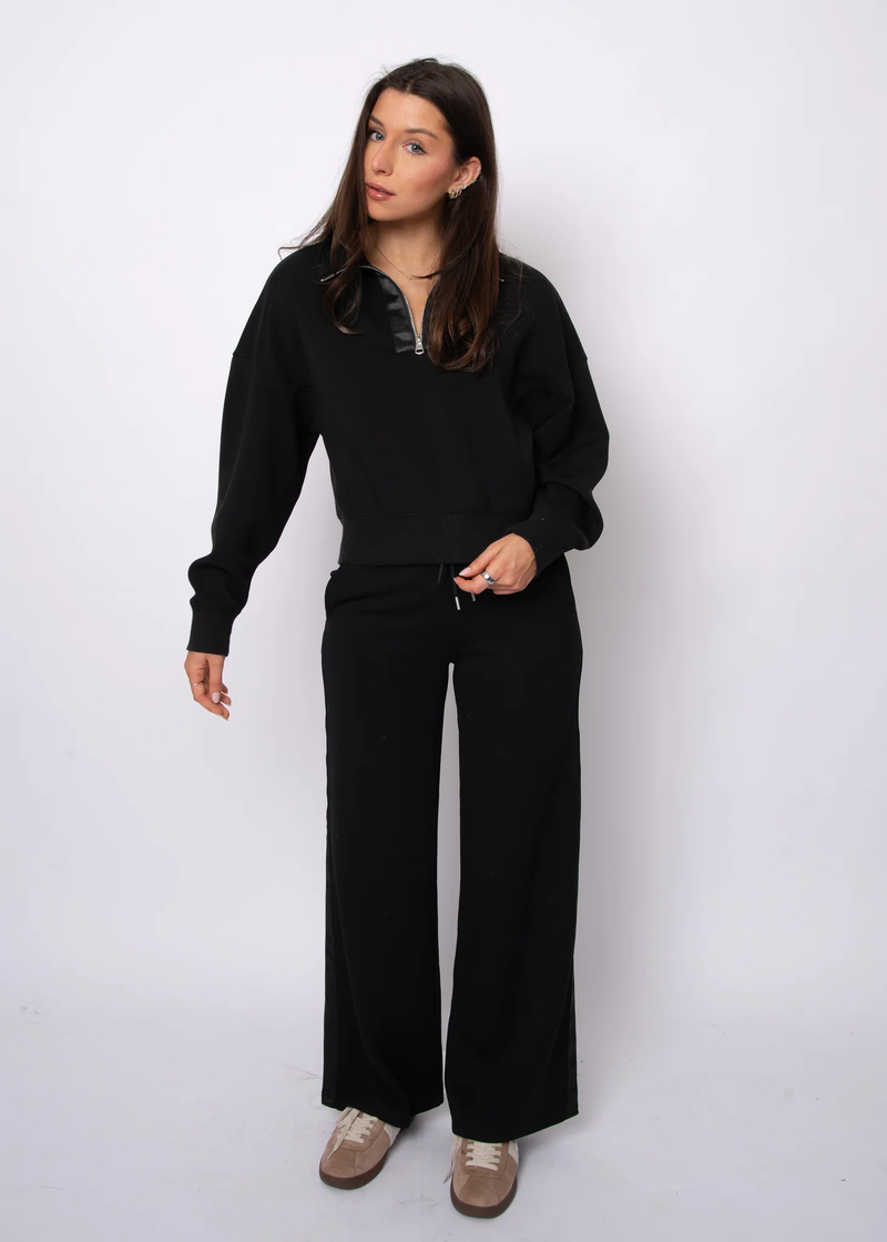 Erika Soft Knit Pant with Satin Trim