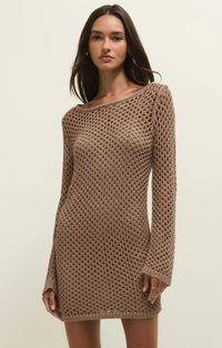 Calabria Shimmer Crochet Dress | Campfire