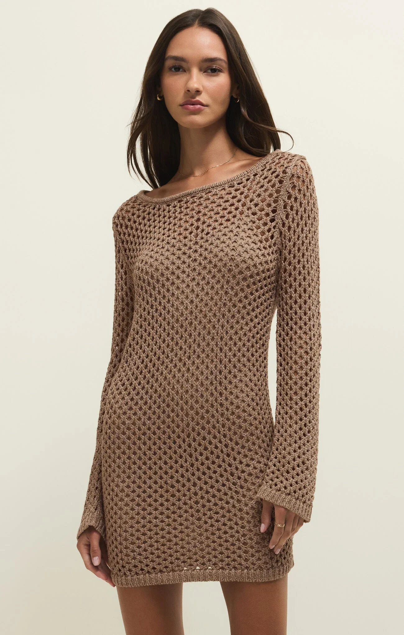 Calabria Shimmer Crochet Dress | Campfire
