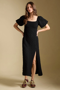 Drew Midi Dress in Black