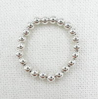 Sterling Silver Bead Stacking Ring | LEAVE ON