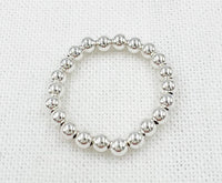 Sterling Silver Bead Stacking Ring | LEAVE ON