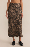 Leopard Europa Luxe Sheen Midi Skirt