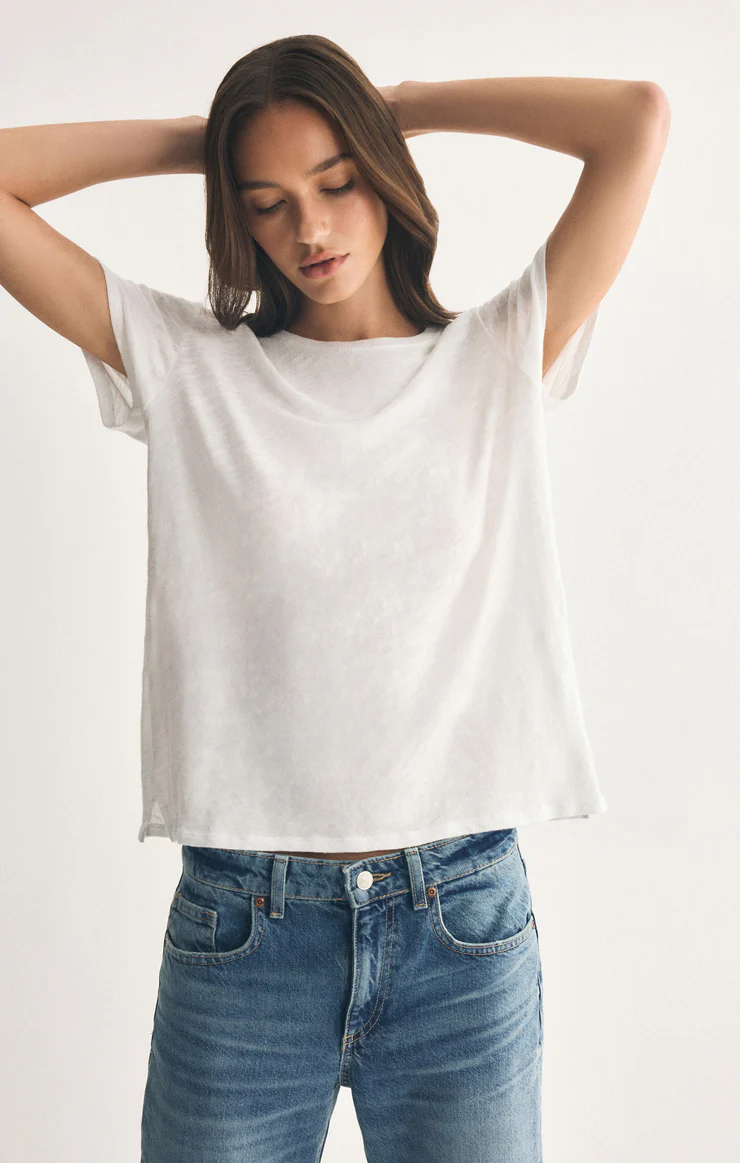 Foundation Slub Tee in White