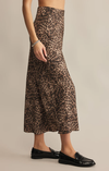 Leopard Europa Luxe Sheen Midi Skirt