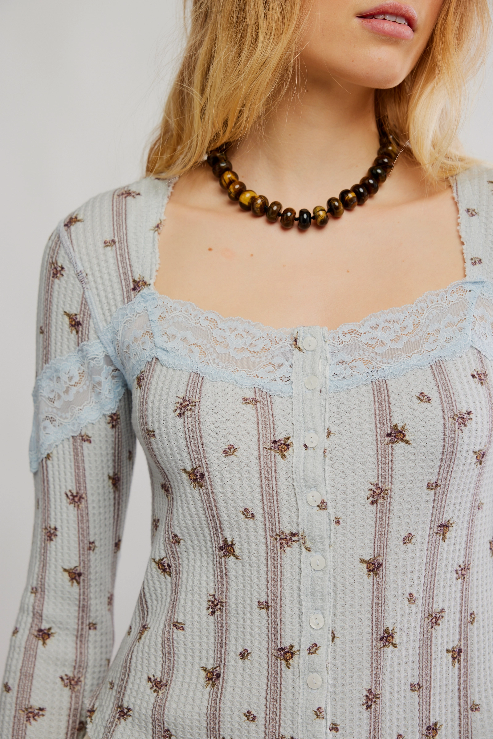 Let's Party Cardi-Print | Pearl Blue Combo