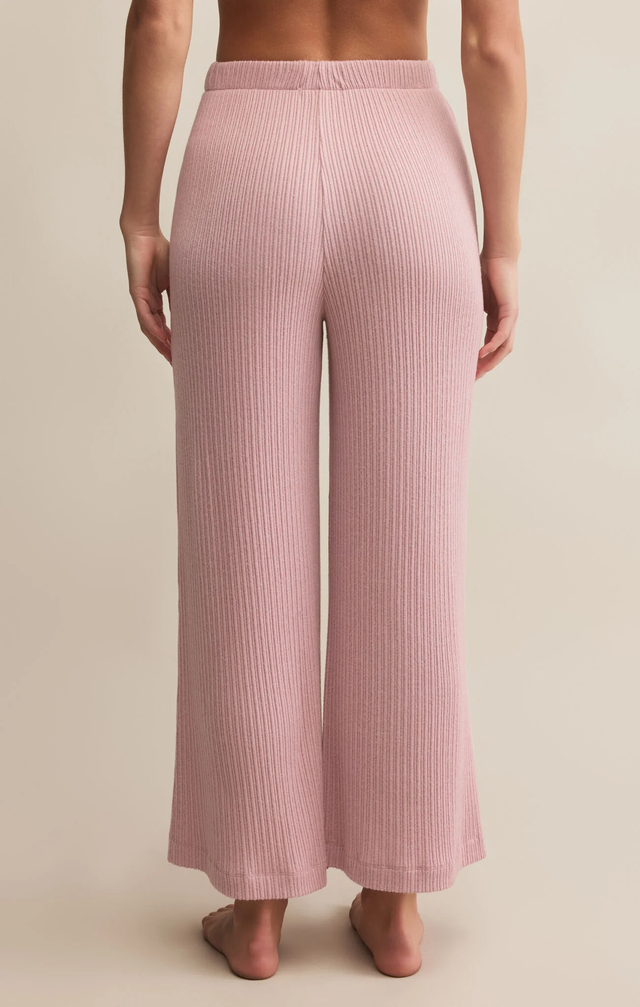 Coastline Rib Pant | Pink Pearl