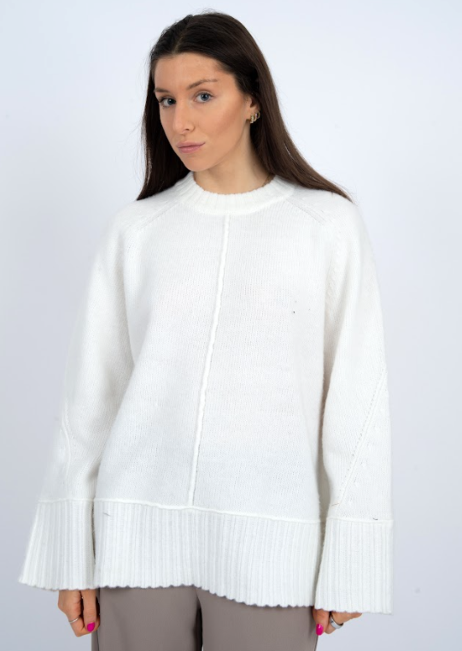 Aridane Knit Sweater in Winter White