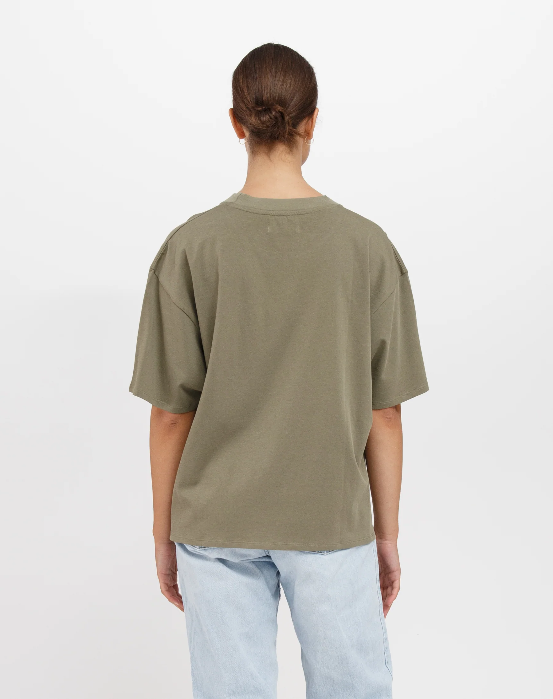 The Boxy Tee In Olive