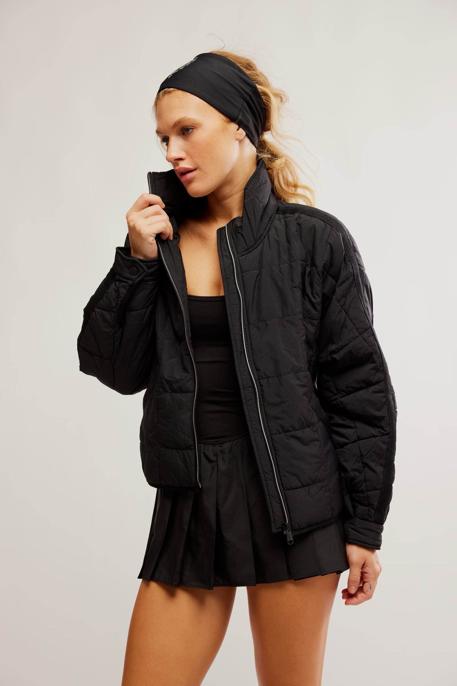 Pippa Packable Puffer Jacket | Black