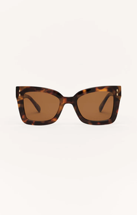 Confidential Polarized Sunglasses in Brown Tort